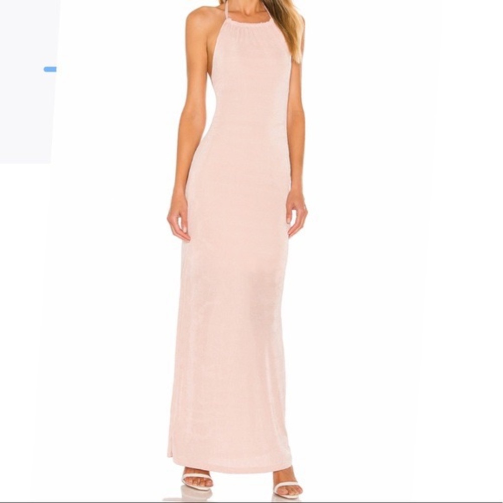 NWT SuperDown Samantha Maxi Dress in Nude Size Small
